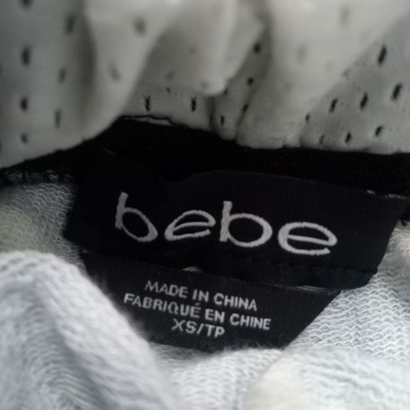 BEBE Colorful Camo Letterman Hoodie XS - Picture 6 of 7